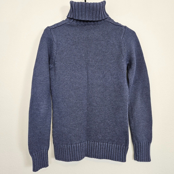 Carhartt Womens XS Cable Knit Turtleneck Sweater Blue 100719 - Picture 2 of 16